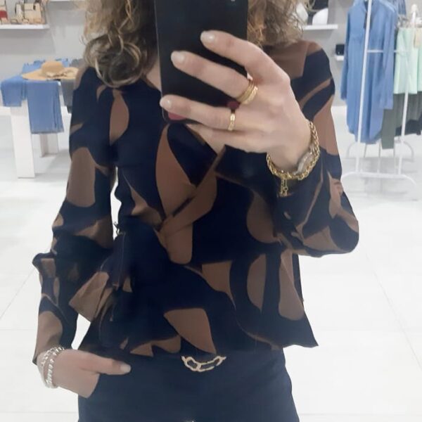 BLUSA MARRÓN ( LINA )